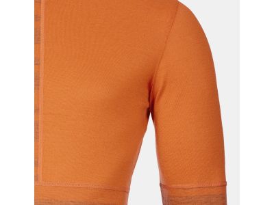 ORTOVOX 185 Rock'n'Wool long sleeve t-shirt, desert orange