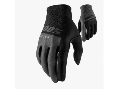 100% Celium rukavice, čierna/sivá