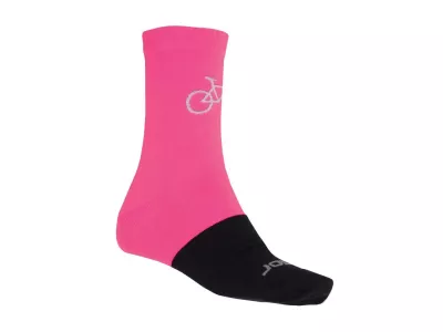 Sensor Tour Merino ponožky, ružová/čierna