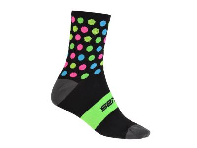 Sensor Dots ponožky, černá/multi