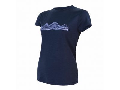 Sensor Merino Active PT Mountains women&amp;#39;s T-shirt, deep blue