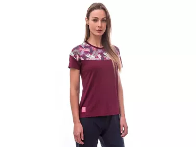 Tricou pentru femei Sensor Helium, lilla/pene