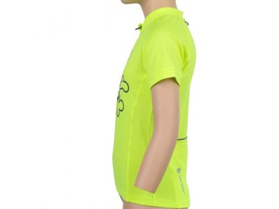 Tricou pentru copii Sensor Coolmax Entry, clovn galben neon