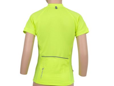 Koszulka rowerowa dziecięca Sensor Coolmax Entry, neonowożółty klaun