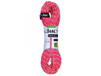 BEAL Virus univerzálne lano 10mm, ružová