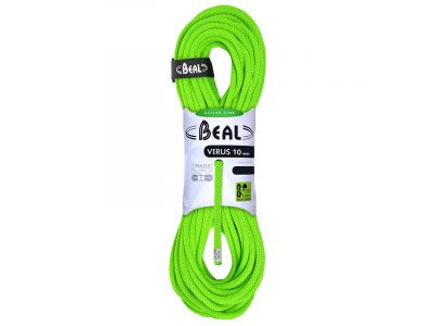BEAL Virus univerzálne lano 10mm, solid green