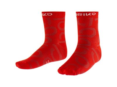Briko SHORT SOCKS 9cm cyklistické ponožkyčervená