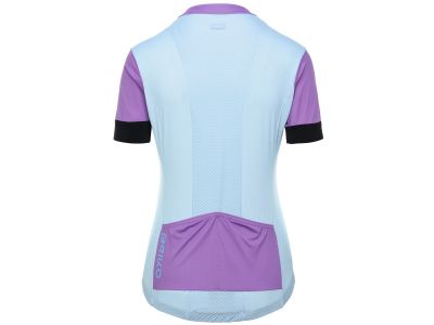 Damska koszulka rowerowa Briko JERSEYKA STRIPE w kolorze jasnoniebieskim