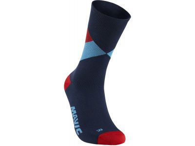 Mavic Graphic Classic vysoké ponožky blue/fiery red