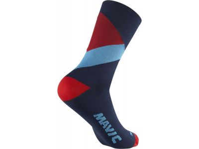 Mavic Graphic Classic socks, blue/fiery red