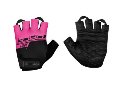 Damskie rękawiczki FORCE Sport, czarno-różowe