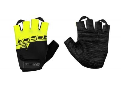 FORCE Sport gloves, black/fluo
