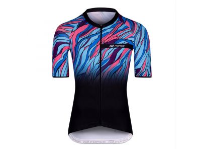 Force Life men&amp;#39;s jersey short sleeve black / blue / pink