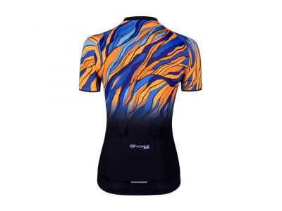 FORCE Life Lady women&#39;s jersey short sleeve black/blue/orange