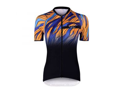 Force Life Lady women&amp;#39;s jersey short sleeve black / blue / orange