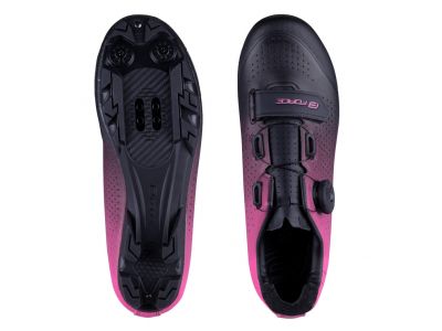 FORCE MTB Victory Lady női kerékpáros cipő, fekete/rózsaszín