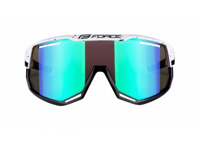 FORCE ATTIC szemüveg fehér-fekete, zöld tükörlencsék