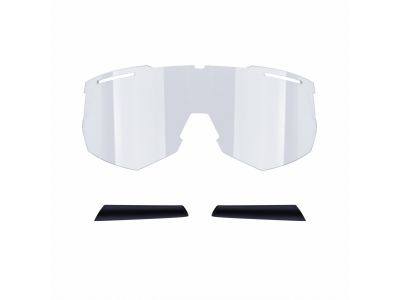 FORCE ATTIC glasses white-black, green mirror lenses
