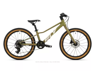 Superior F.L.Y. 20 detský bicykel, matte olive metallic/hologram chrome