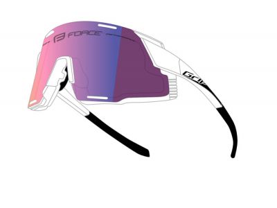 Force Grip glasses white/purple, contrast lenses