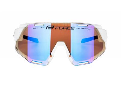 FORCE Grip Brille, weiß/lila, Kontrastglas