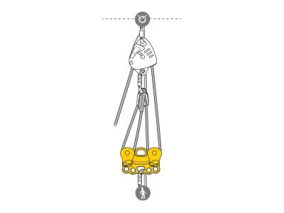 Petzl REEVE cargo pulley for rope rescue