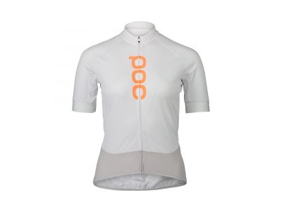 POC Essential Road Logo women&amp;#39;s jersey, hydrogen white/granite grey