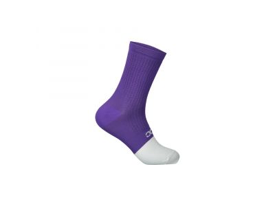 POC Flair Sock Mid ponožky, sapphire purple/hydrogen white
