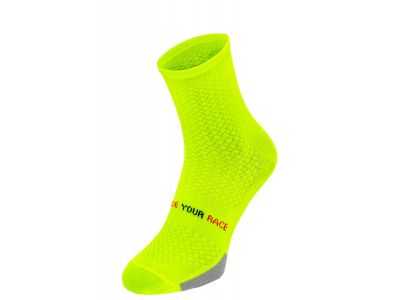R2 Endurance socks, neon yellow/black