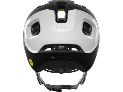 POC Axion Race MIPS Helmet, Uranium Black Matt/Hydrogen White