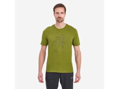 Montane ABSTRACT T-SHIRT triko, zelená