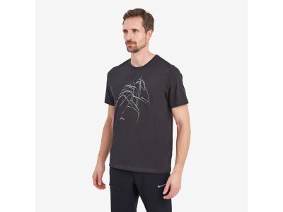 Koszulka Montane ABSTRACT T-SHIRT, ciemnoszara