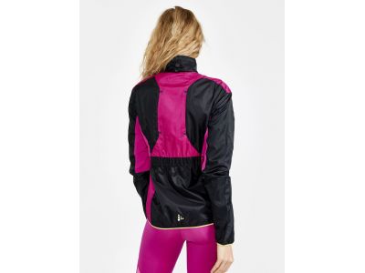 CRAFT PRO Hypervent női kabát, fekete/rózsaszín
