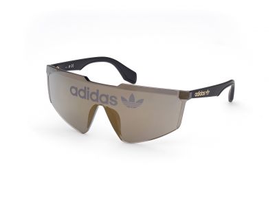 adidas Originals OR0048 Brille, glänzendes tiefes Gold/brauner Spiegel