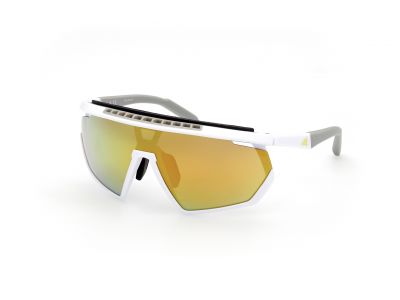 adidas Sport SP0029-H Brille, weiß/braun verspiegelt