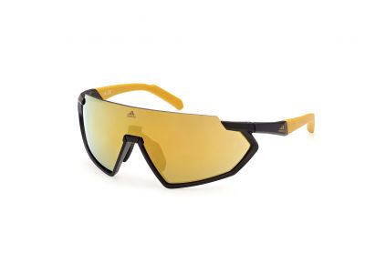 Adidas Sport SP0041 szemüveg, matt fekete/barna tükör