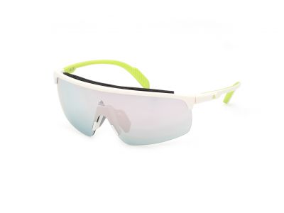 adidas Sport SP0044 glasses, white/smoke mirror