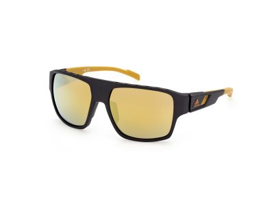 Adidas Sport SP0046 szemüveg, matt fekete/barna tükör