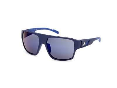adidas Sonnenbrille Sport SP0046, Mattblau/Blau verspiegelt