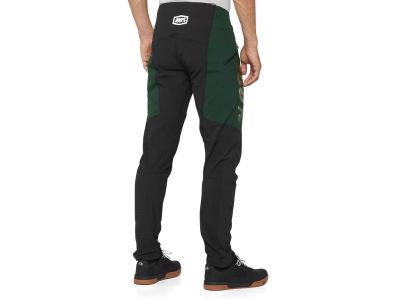 Spodnie 100% R-Core X LE, zielono-czarne