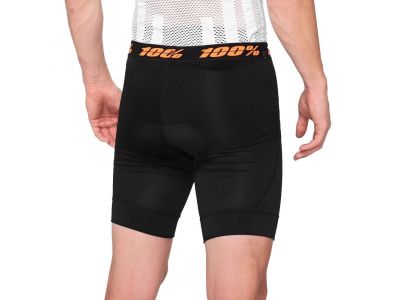 100% Crux Liner inner shorts with liner, black