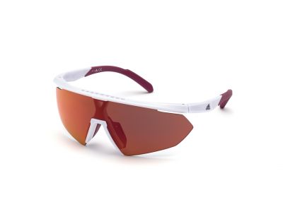 Adidas Sport SP0015 slnečné okuliare, White / Roviex Mirror