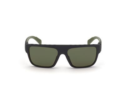 Okulary adidas Sport SP0037, matowe czarne/zielone