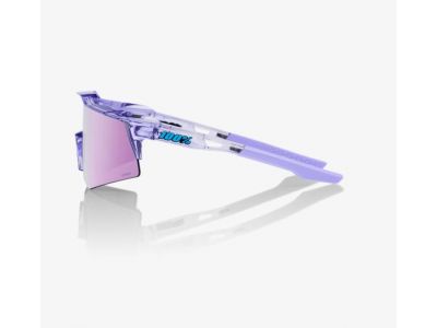 100% SPEEDCRAFT XS HiPER Lawendowe okulary z lustrzanymi soczewkami transparentne/fioletowe