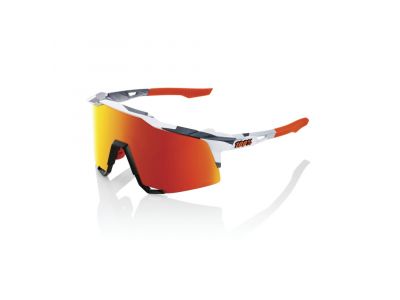 100% SPEEDCRAFT HiPER Red Mult okuliare s fotochromatickými sklami biela/čierna/oranžová