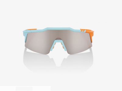 100% Speedcraft SL okuliare, HiPER Silver Mirror/modrá/oranžová