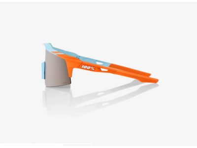 100% Speedcraft SL okuliare, HiPER Silver Mirror/modrá/oranžová