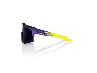 Okulary 100% SPEEDCRAFT Matte Metallic Digital Brights, fioletowo-żółte