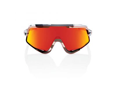 100 % GLENDALE-Brille, graues Camo/HiPER-Rot-Mehrschicht-Design