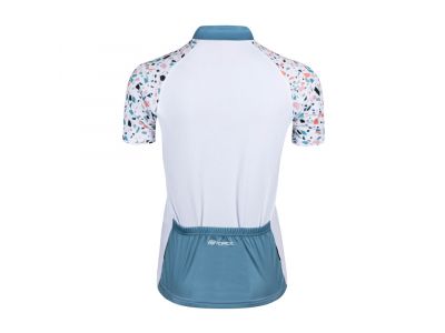 FORCE Rock women&#39;s jersey, white/turquoise